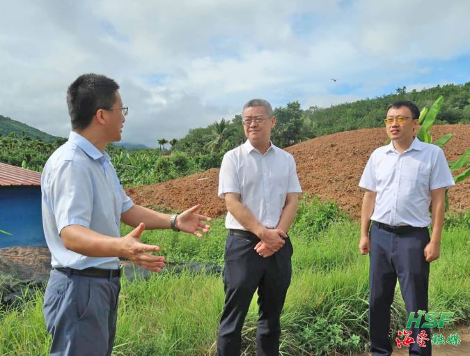 艾轶伦在立才农场公司垦区耕地“非粮化”“非农化”专项整改复耕地块调研。